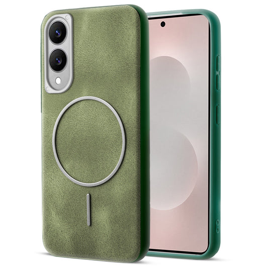 Elite PU Leather Case for Samsung S25 Edge 5G , Hard Shell with Soft Inner Fabric & MagSafe Support