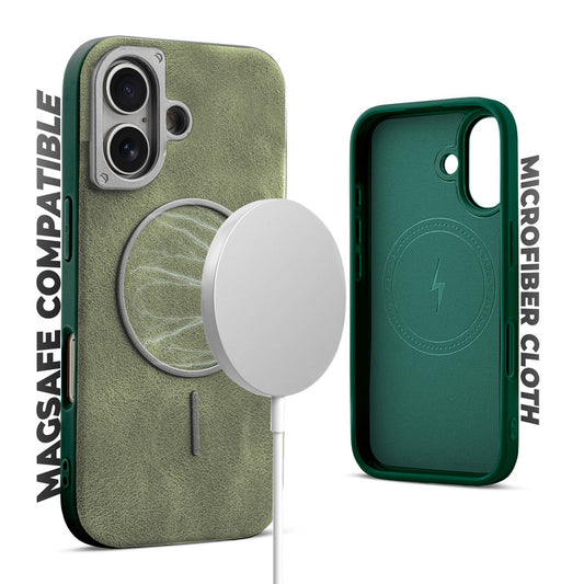 Elite PU Leather Case for Apple iPhone 17 , Hard Shell with Soft Inner Fabric & MagSafe Support