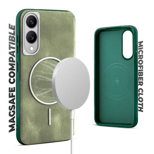 Elite PU Leather Case for Samsung S25 Edge 5G , Hard Shell with Soft Inner Fabric & MagSafe Support