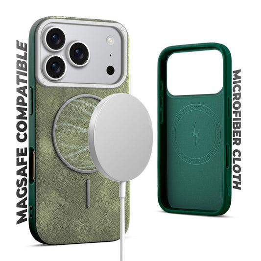 Elite PU Leather Case for Apple iPhone 17 Pro , Hard Shell with Soft Inner Fabric & MagSafe Support
