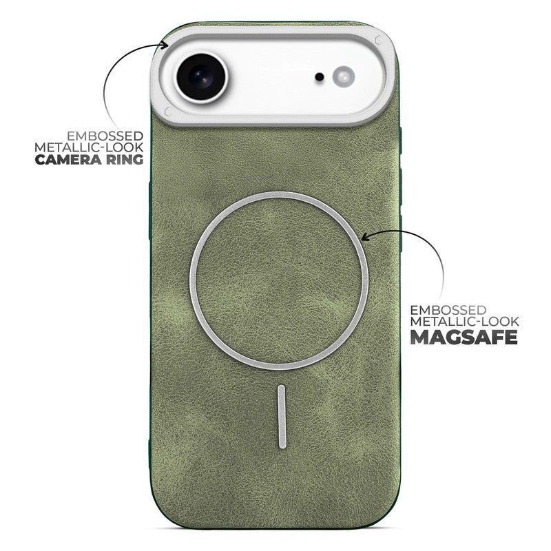 Elite PU Leather Wireless Charging Support Case for Apple iPhone 17 Air