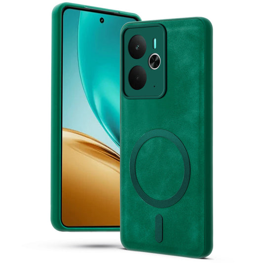Cushion Grip Leather Case for Realme 14T 5G