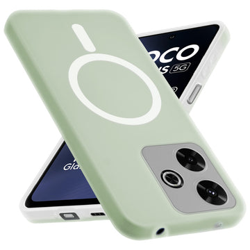 Classic Matte Silicone Back Case for Poco M6 Plus 5G
