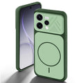 Green back cover for Oppo Reno 15 5G with camera cut protection and ring design on back side.