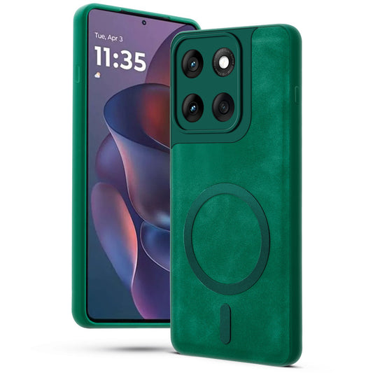 Cushion Grip Leather Case for Motorola Moto Edge 60 Pro 5G