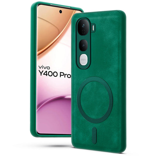 Cushion Grip Leather Case for Vivo Y400 Pro 5G
