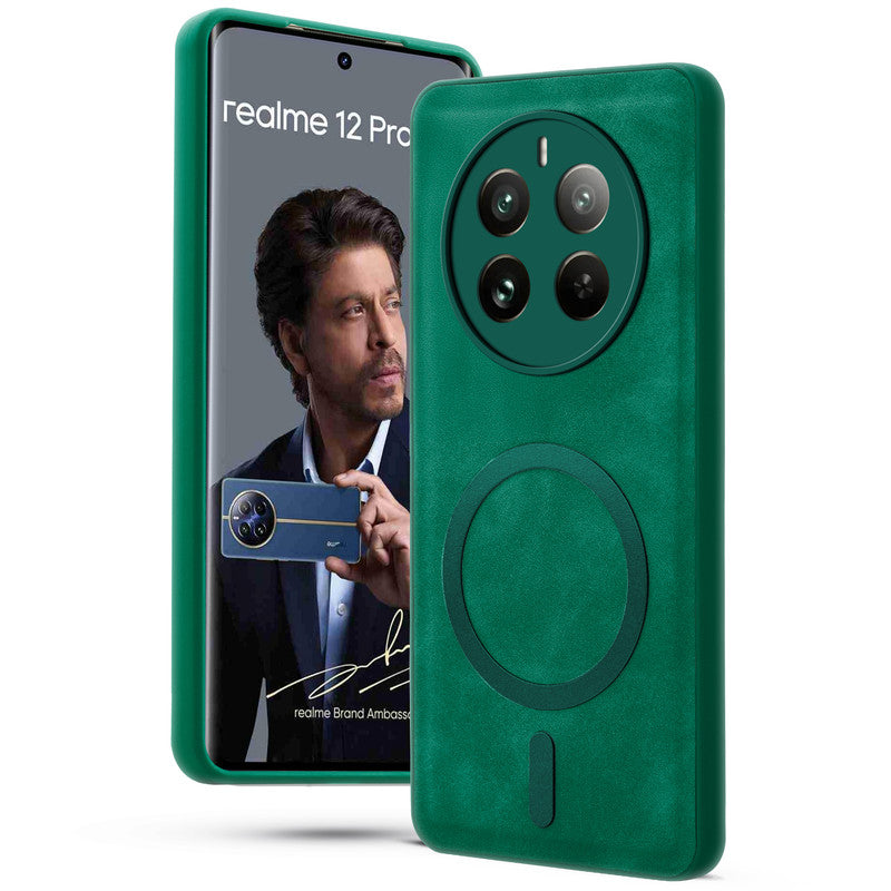 Cushion Grip Leather Case for Realme 12 Pro 5G