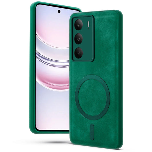 Cushion Grip Leather Case for Realme P3 Lite 5G