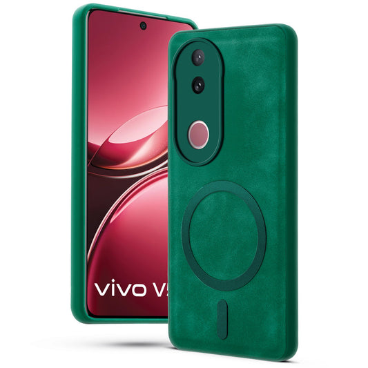 Cushion Grip Leather Case for Vivo V50 5G