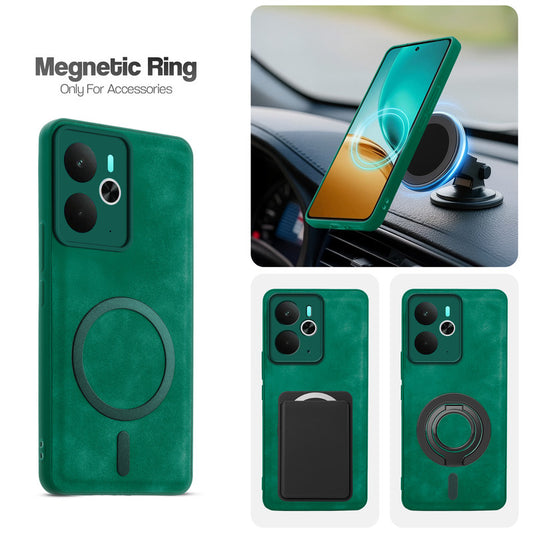 Cushion Grip Leather Case for Realme 14T 5G