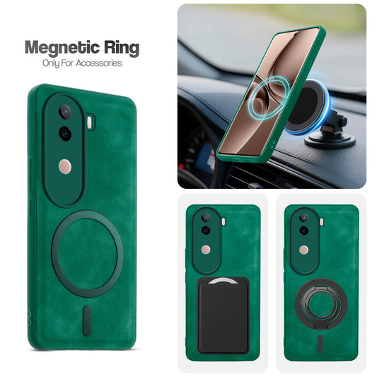 Cushion Grip Leather Case for Vivo V40e 5G