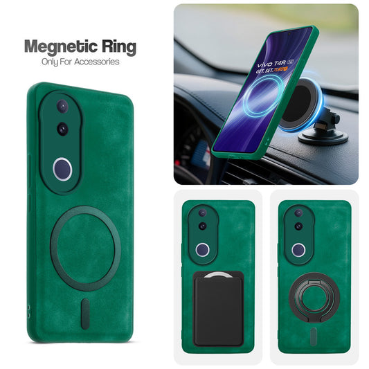 Cushion Grip Leather Case for Vivo T4R 5G