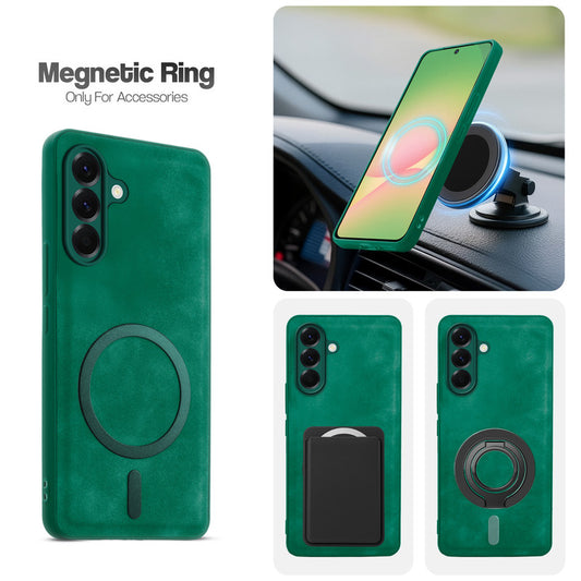 Cushion Grip Leather Case for Samsung A56 5G