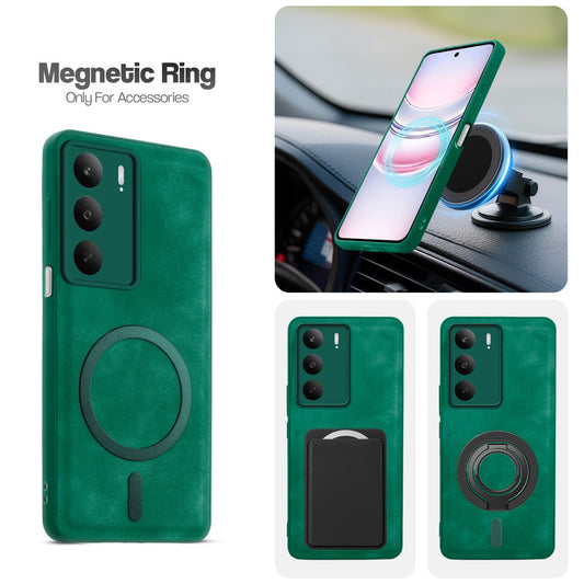 Cushion Grip Leather Case for Realme C75 5G