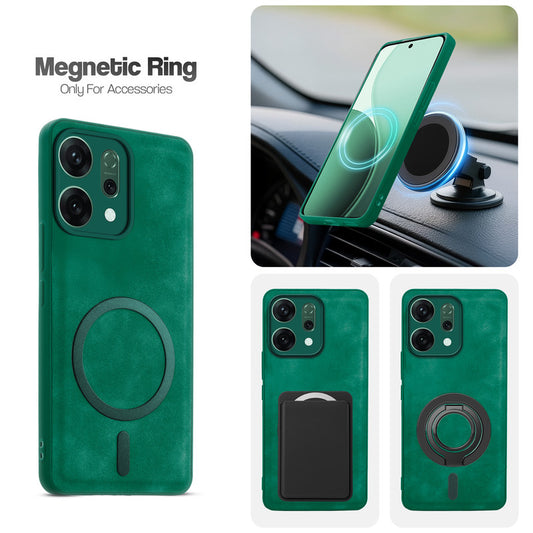 Cushion Grip Leather Case for Oppo Reno 14 5G