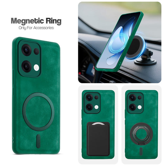 Cushion Grip Leather Case for Oppo Reno 13 5G