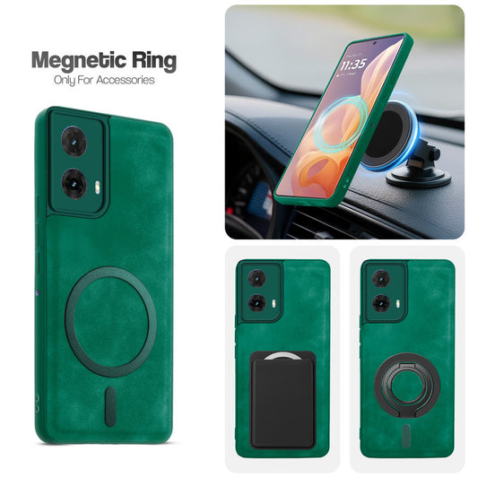 Cushion Grip Leather Case for Motorola Moto Edge 50 Fusion 5G