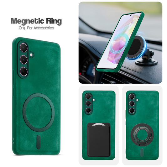 Cushion Grip Leather Case for Samsung A35 5G