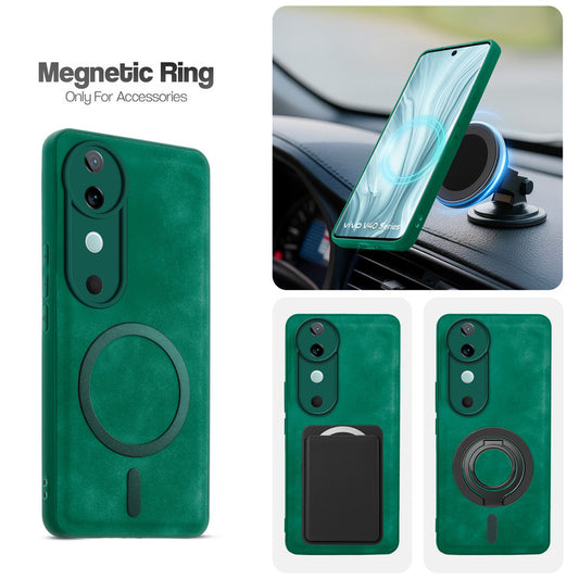 Cushion Grip Leather Case for Vivo V40 5G