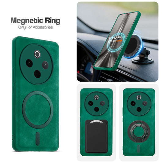 Cushion Grip Leather Case for iQOO Z10 5G