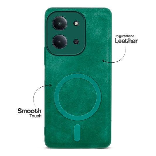Cushion Grip Leather Case for Redmi 15C 5G