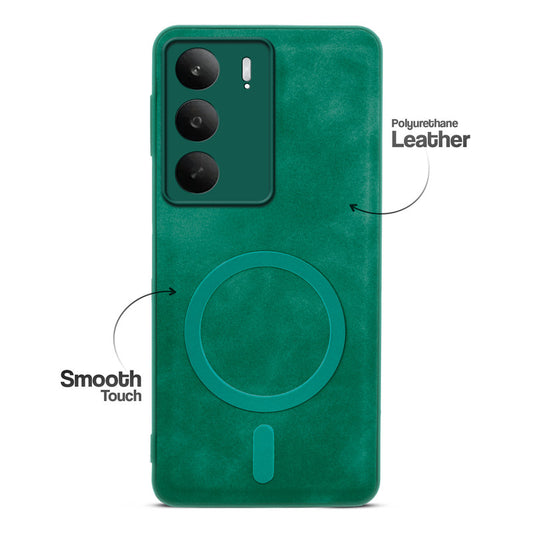 Cushion Grip Leather Case for Realme P3 Lite 5G