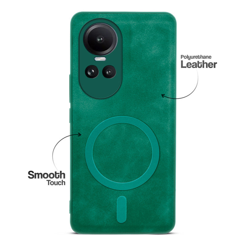 Cushion Grip Leather Case for Oppo Reno 10 5G