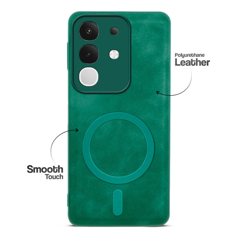 Cushion Grip Leather Case for Vivo T4x 5G