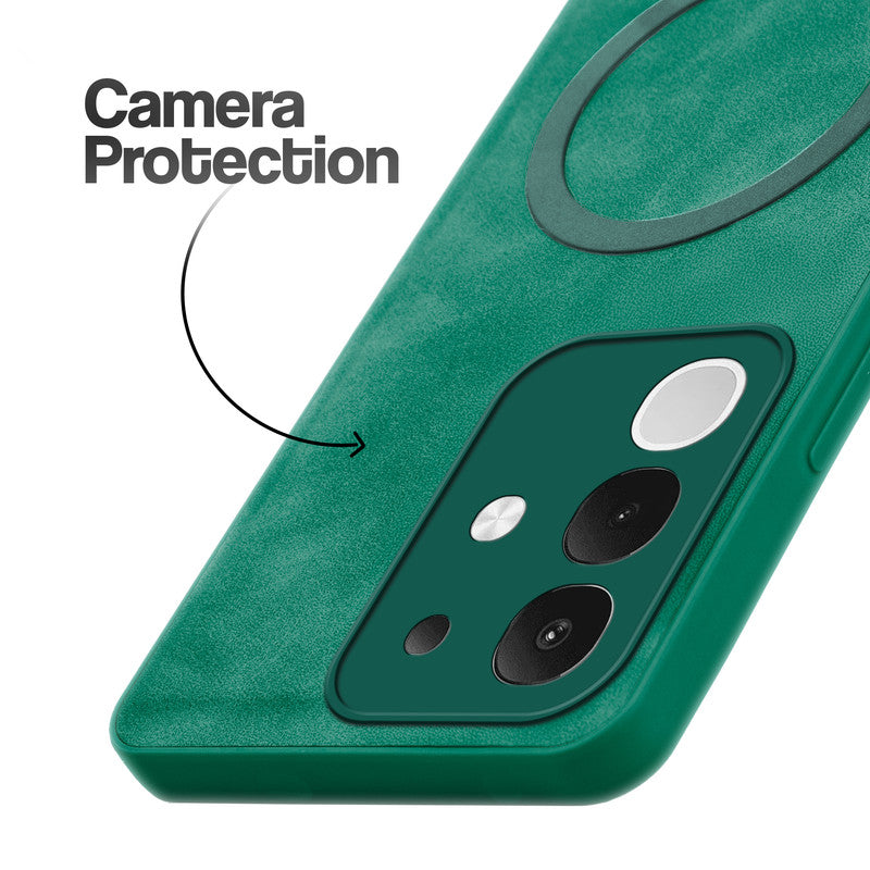 Cushion Grip Leather Case for Vivo T4x 5G
