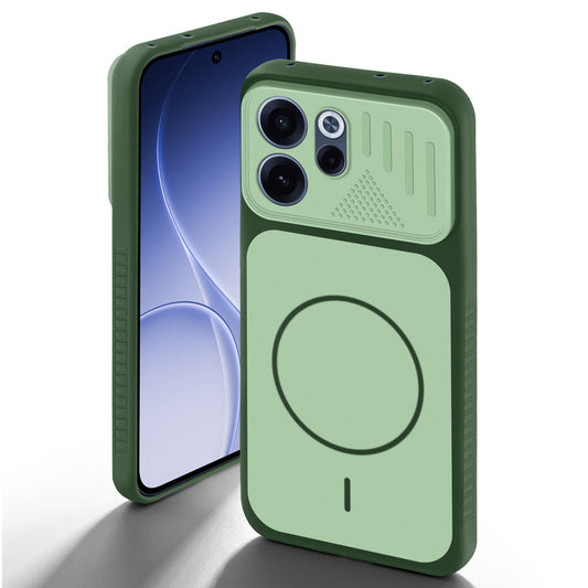 Dual Tone Silicone Grip Back Cover with Camera Protection for Oppo Reno 15C 5G