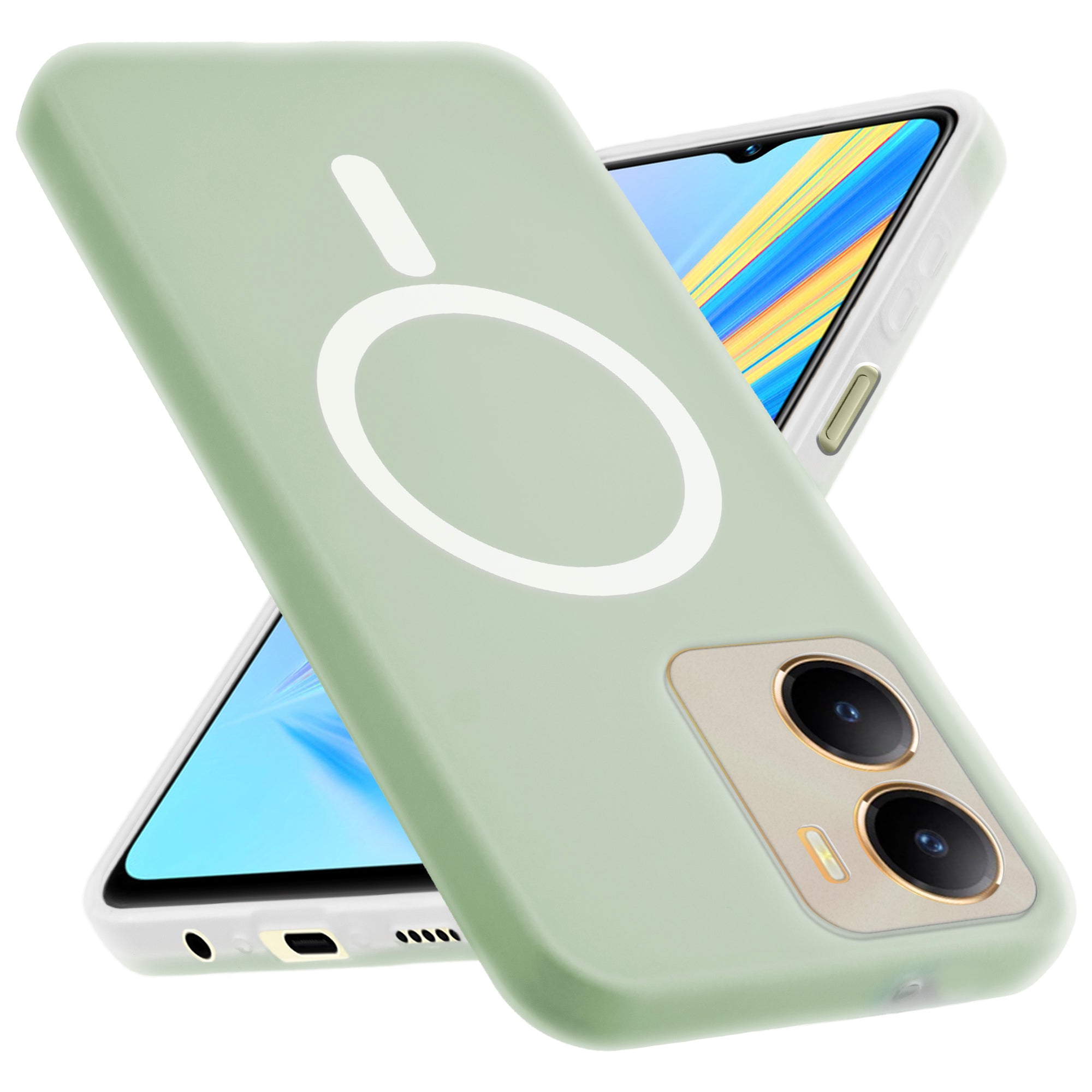 Classic Matte Silicone Back Case for Vivo T2x 5G