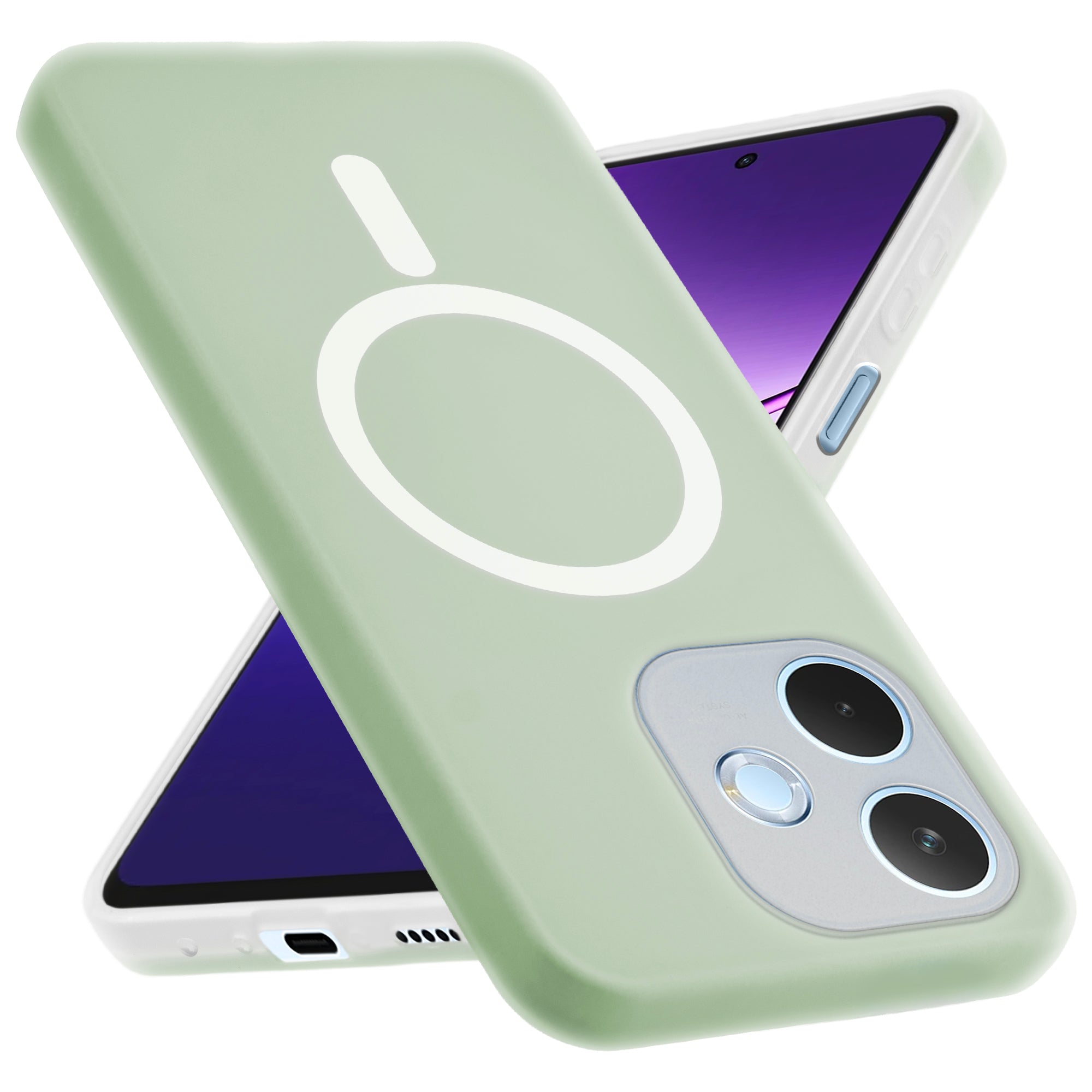 Classic Matte Silicone Back Case for Oppo A5 Pro 5G