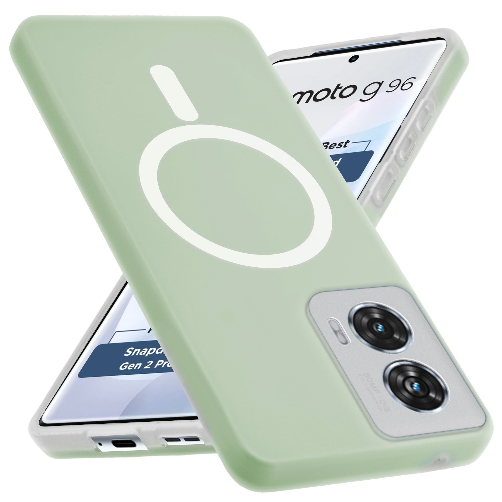 Classic Matte Silicone Back Case for Motorola Moto G96 5G