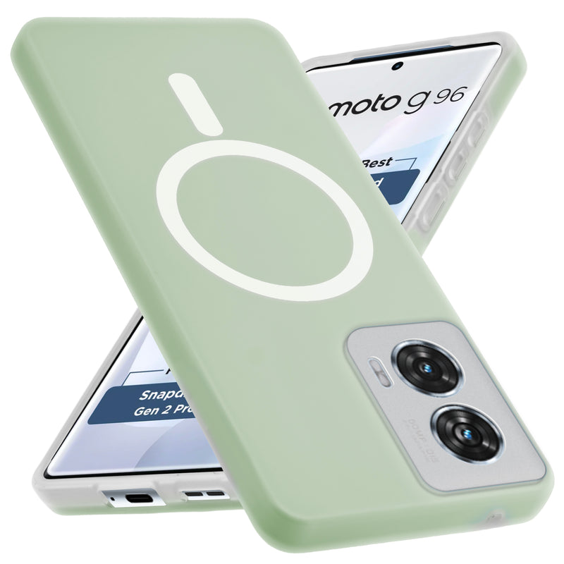Classic Matte Silicone Back Case for Motorola Moto G96 5G