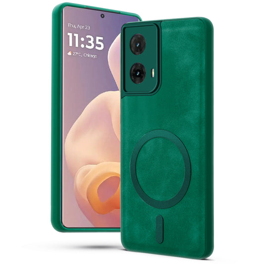 Cushion Grip Leather Case for Motorola Moto G85 5G