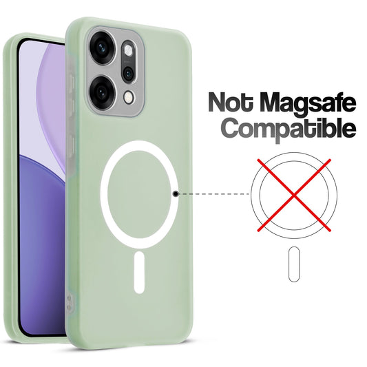 Classic Matte Silicone Back Case (Fake Magsafe) - Images are for reference only. You’ll receive your selected model.