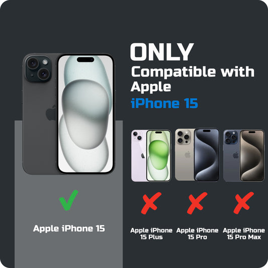 Premium Silicone Case with Metal Kickstand and Camera Protection Back Cover For Apple iPhone 15