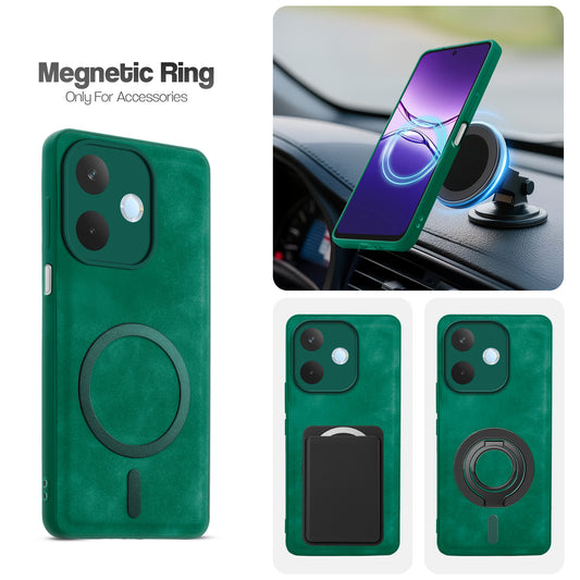 Cushion Grip Leather Case for Oppo A5 Pro 5G