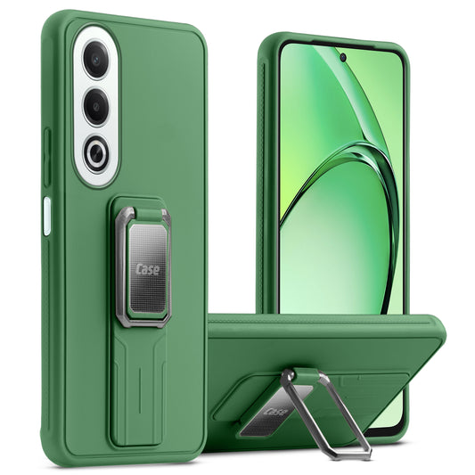 Premium Silicone Case with Metal Kickstand and Camera Protection Back Cover For Oppo K12x 5G