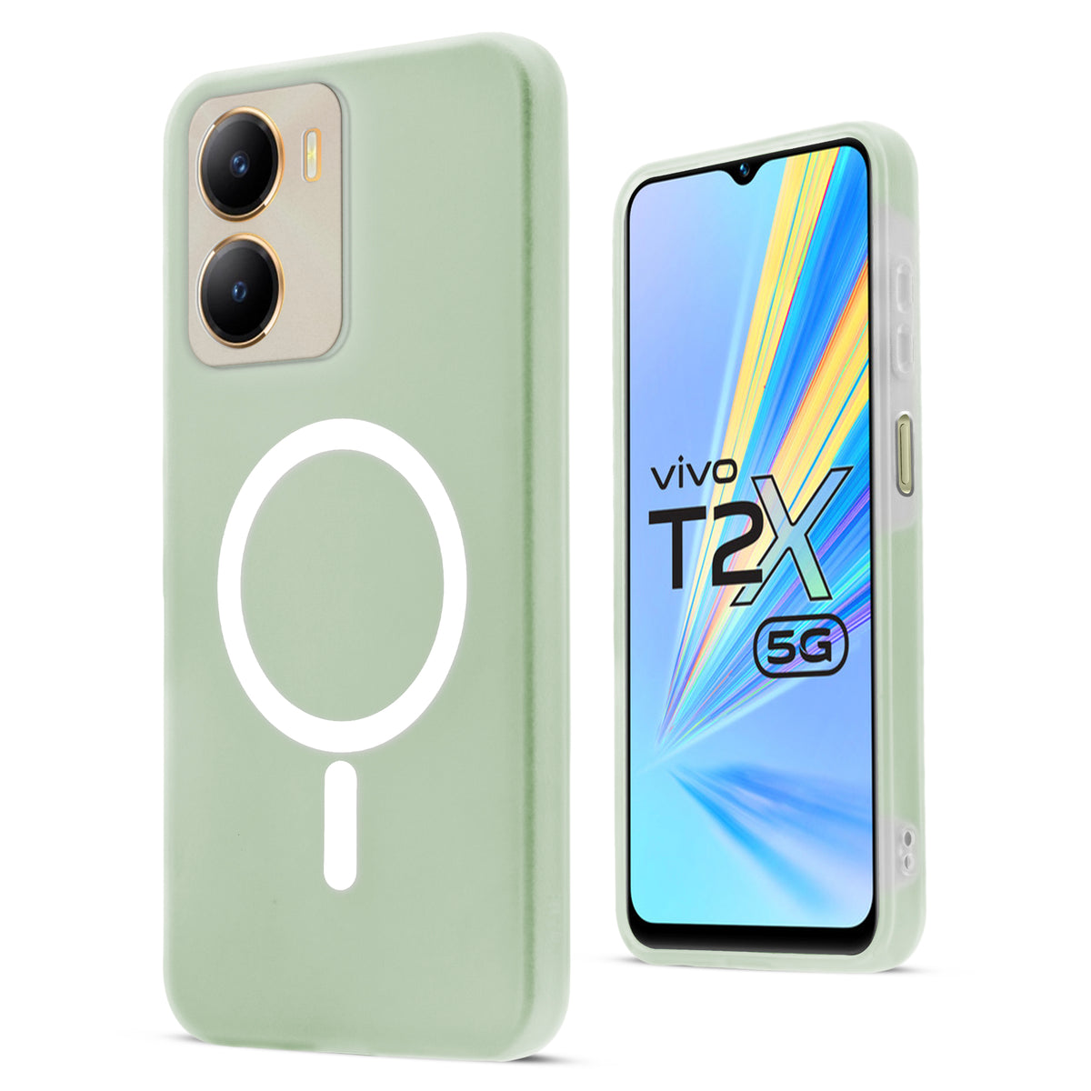 Classic Matte Silicone Back Case for Vivo T2x 5G