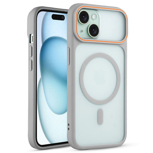 Premium MagSafe Case for Apple iPhone 15 with Frosted Back, Soft Silicone Edges & Raised Camera Protection
