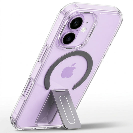 Clear Case with Kickstand & Wireless Charging Support For Apple iPhone 17