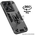 Dual layer shockproof back cover with 360° rotatable ring grip for Motorola Moto Edge 70 Pro Plus 5G