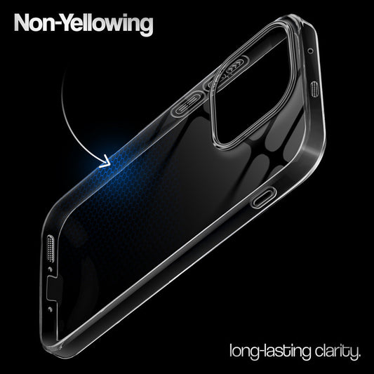 Crystal Clear Anti-Yellow Transparent Back Cover Case With Camera Ring Protection for OnePlus 15 5G