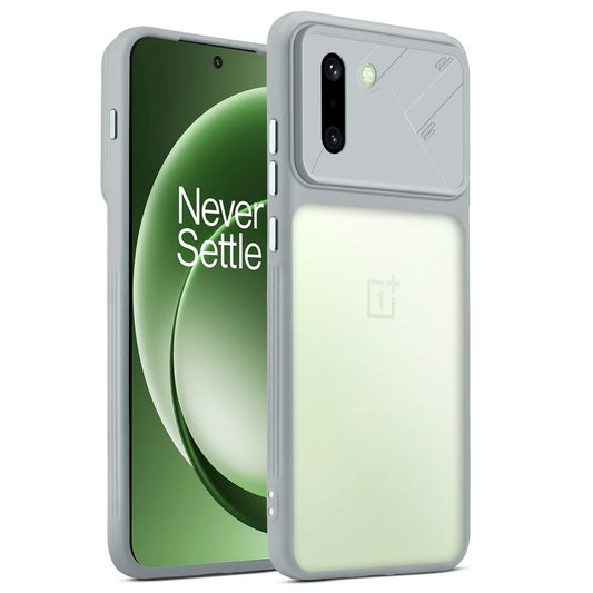 Premium Frosted Back Cover with Textured Camera Design & Metal-Look Buttons for OnePlus 15R 5G