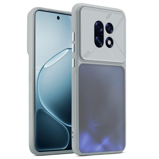 Premium Frosted Back Cover with Textured Camera Design & Metal-Look Buttons for Oppo F31 Pro Plus 5G