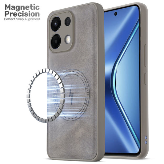 Refined PU Leather Case for Oppo K13 5G , with Support for MagSafe & Wireless Accessories