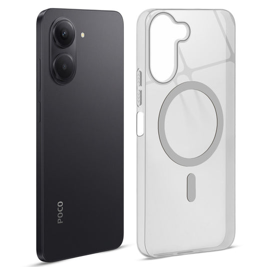 Anti-Yellow Colored Camera Line Case Support Magnetic Accessories Back Cover For Poco C81x 4G
