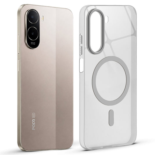 Anti-Yellow Colored Camera Line Case Support Magnetic Accessories Back Cover For Poco C85x 5G