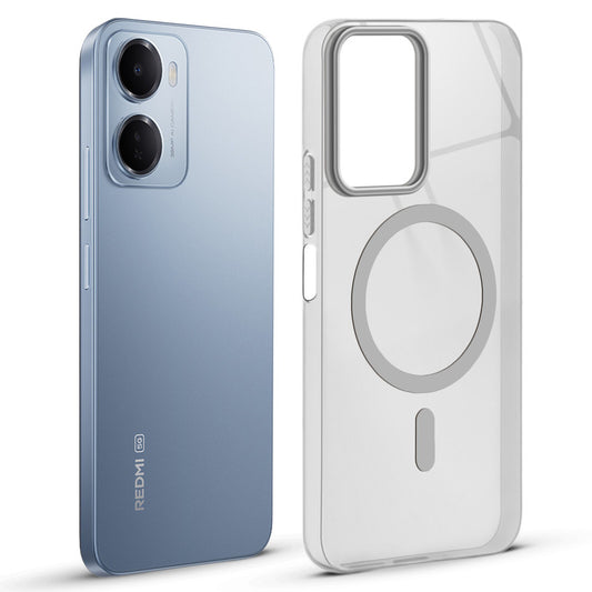 Anti-Yellow Scratch Resistant Case Support Magnetic Accessories Back Cover For Redmi 15A 5G
